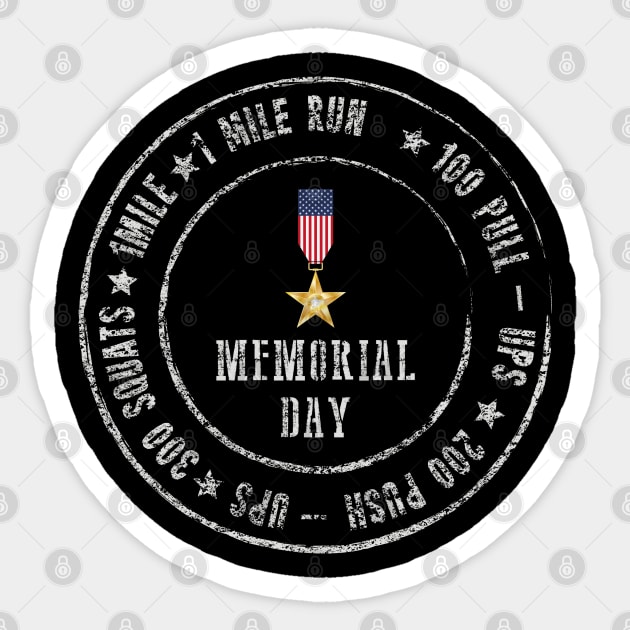 Memorial Day Murph challenge 2020 Sticker by zrika